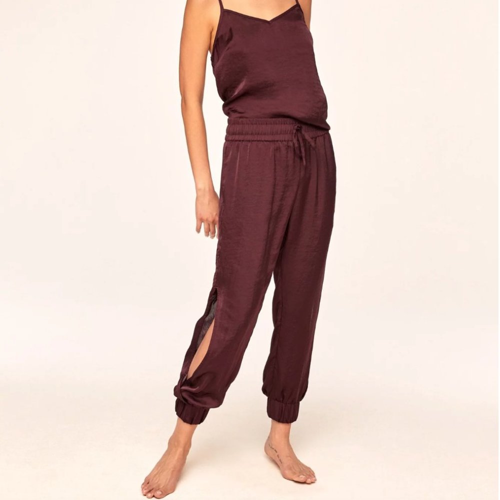 Burgundy Tank & Jogger Set